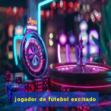 jogador de futebol excitado